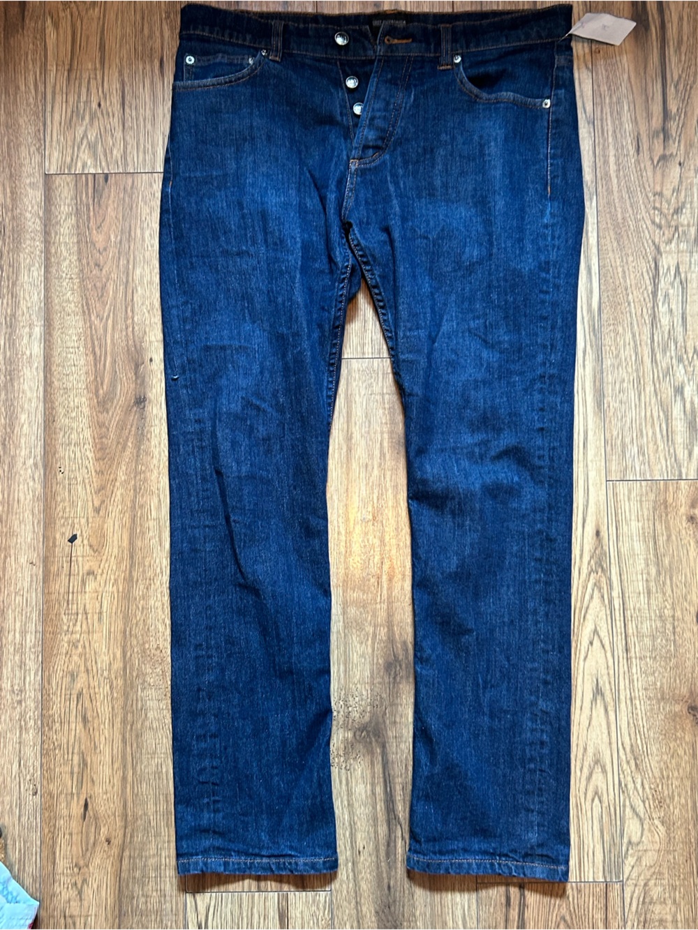 Obey Men's Deep Indigo Straight Jeans